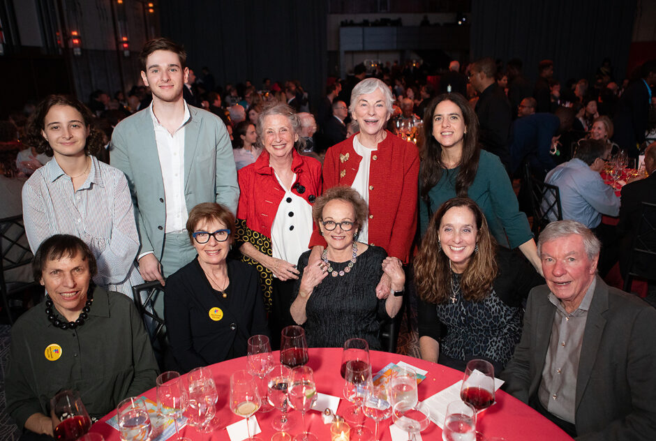 (Standing, left to right) Rebecca Celli, Theo Satloff, Kathy Grove, Joanna Isaak, Fellow Amie Siegel (2002, 2007). (Seated) Fellow Polly Apfelbaum (1992, 1993), Fellow Nene Humphrey (1978, 2008, 2011), Susan Unterberg, Bonnie Jenkins, and Dan O’Connell.