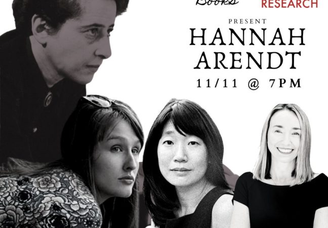 Hannah Arendt: Conversation with Samantha Rose Hill, Madeleine Thien & Skye Cleary