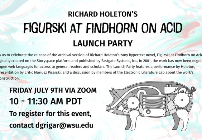 Figurski at Findhorn on Acid Launch Party