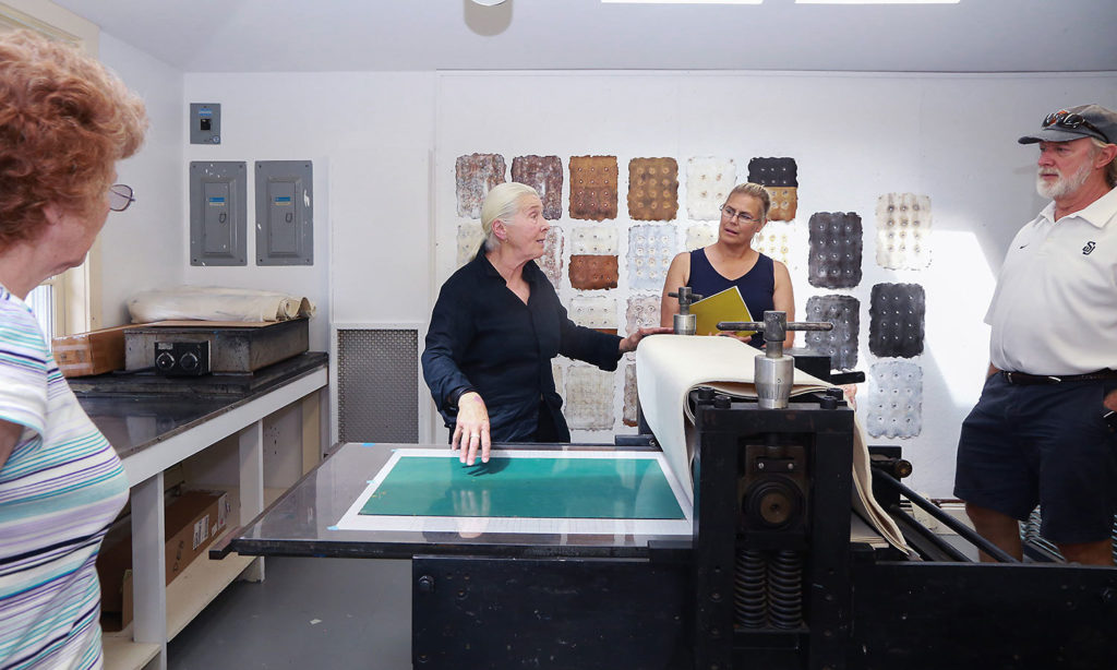 Printmaker Harmony Hammond talks about her latest project in Putnam-Graphics Studio.