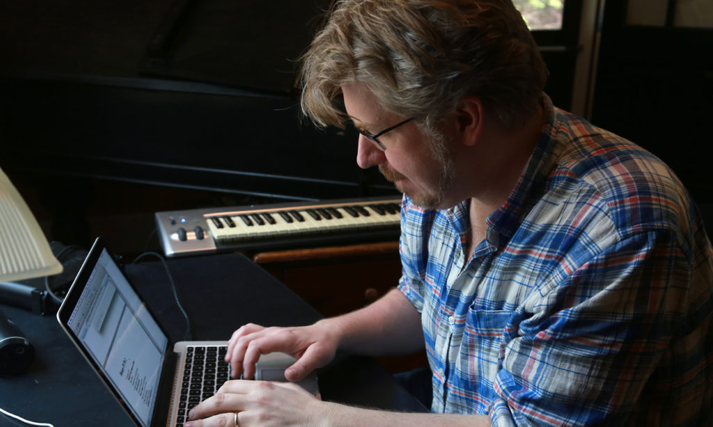 Dave Malloy, who wrote the electropop opera Natasha, Pierre &amp; The Great Comet of 1812, worked in Monday Music Studio. (Joanna Eldredge Morrissey photo)