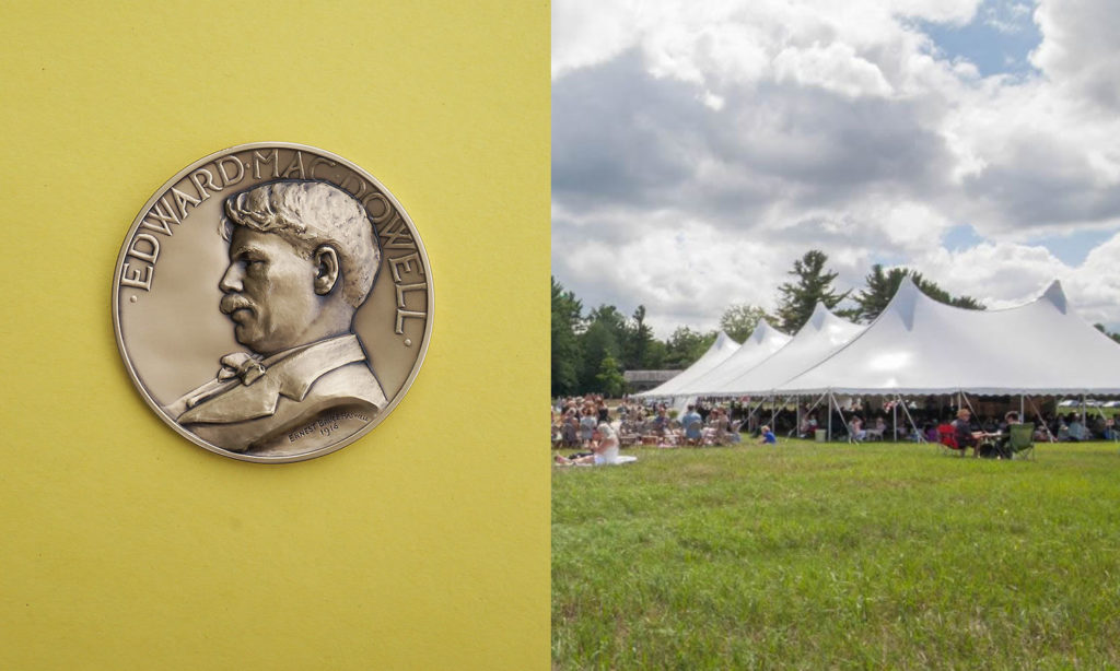 Helps us celebrate Charles Gaines as the 60th Edward MacDowell Medalist on Sunday, August 11th. (Medal Day tent image: Joanna Eldredge Morrissey)