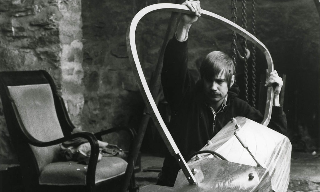 Sculptor Robert Dell in Alexander Studio in 1980.