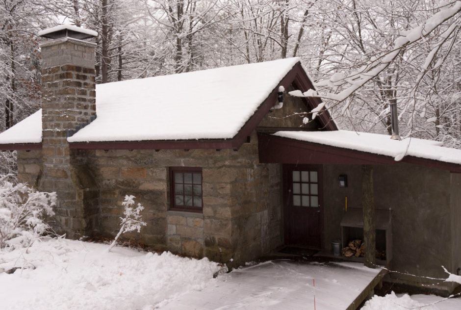Mixter studio in January 2017 surrounded by snow