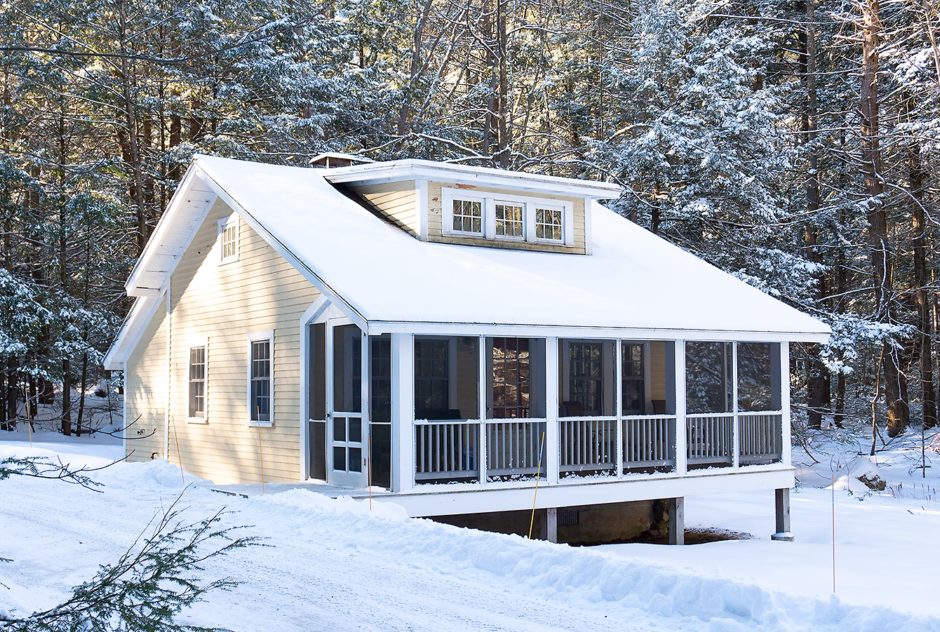 New Jersey Studio in January 2019 surrounded by snow