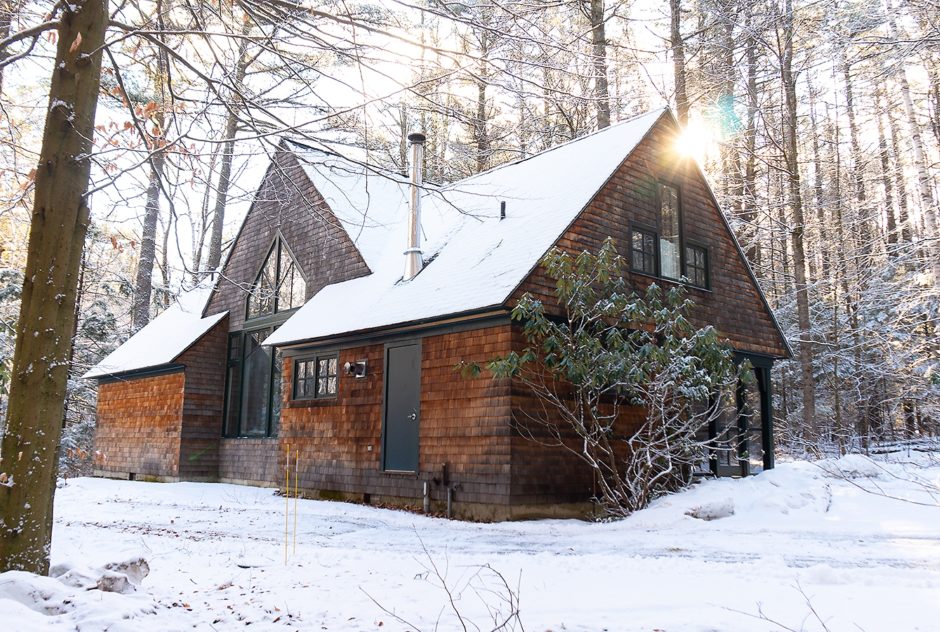 Nef Studio in winter 2019 surrounded by snow