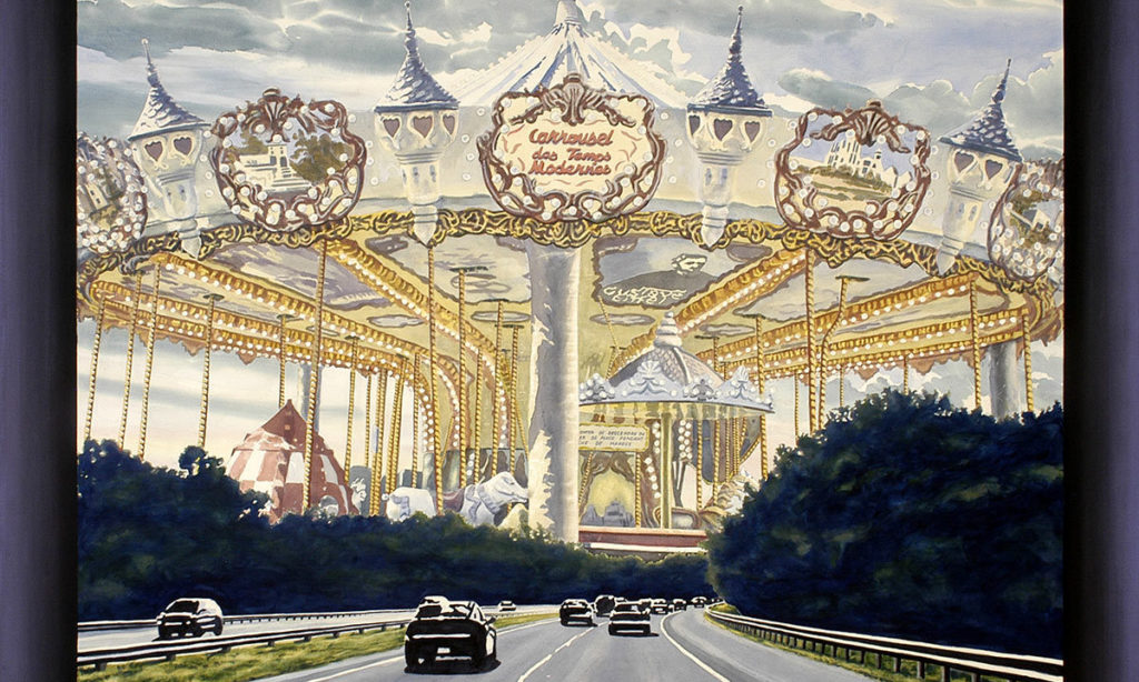 French Carousel Over Mass Pike
