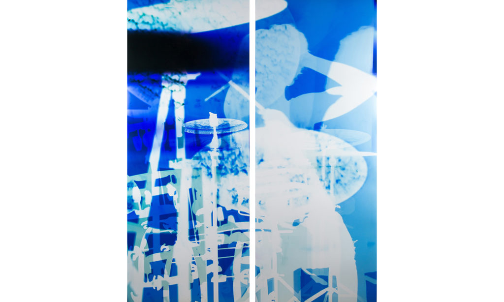 Soundscape 44, 2015 - unique chromogenic photogram; 64 x 49 inches