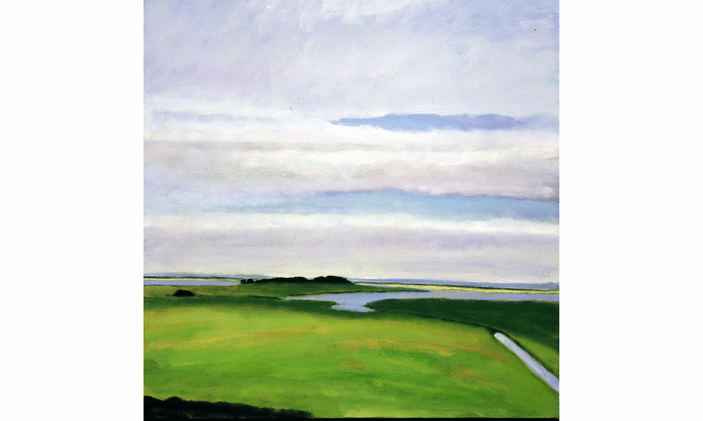A landscape painting created from Orient Point, NY