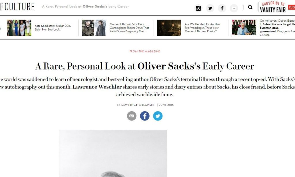 A Rare, Personal Look at Oliver Sacks’s Early Career - Tap to Read