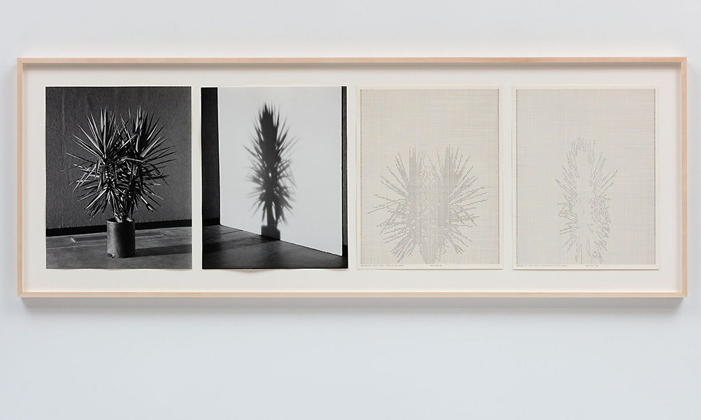 Shadows VIII, Set 1 - Photographs, ink on paper, 4 parts; 25 1/2 x 71 1/4 x 2 inches (framed); 1980