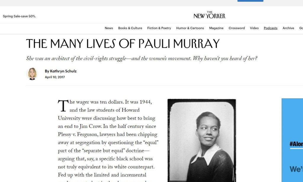 The Many Lives of Pauli Murray - Read the article