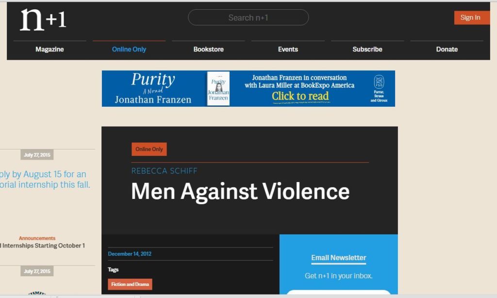 Men Against Violence - Tap to Read