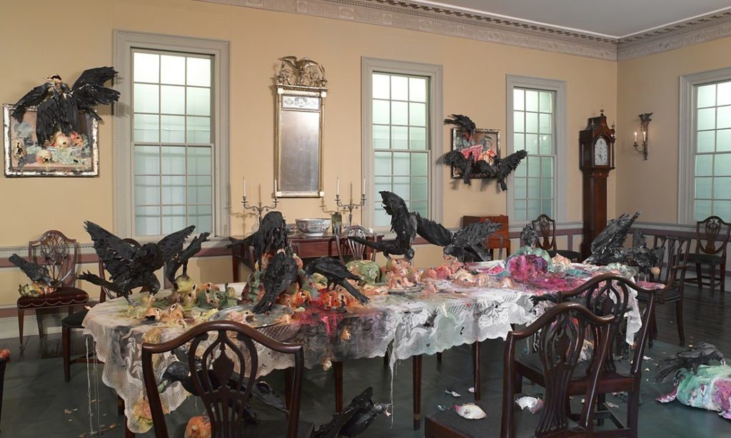 Alternative Histories, 2013 - Installation view at the Brooklyn Museum's Canes Acres Plantation Dining Room