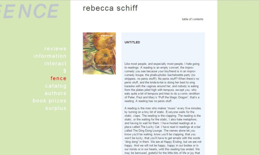 Untitled (Rebecca Schiff) - Tap to Read